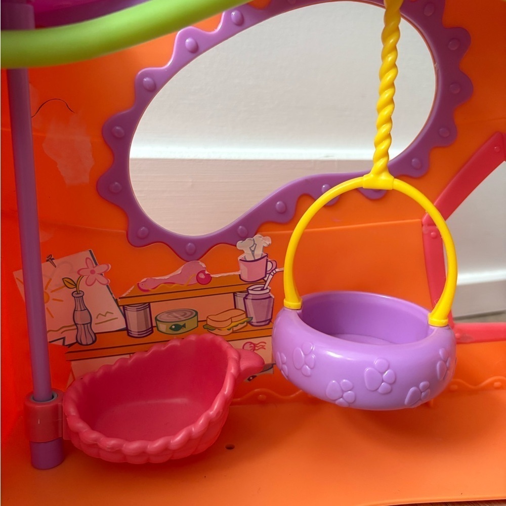 Littlest Pet Shop Treehouse Playset Swing Orange Clubhouse Hasbro LPS - Picture 5 of 6